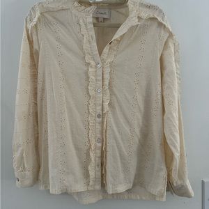 Cleobella top. NWOT. Cream eyelet
